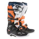 Bota Alpinestars Tech 7 Preta/Laranja/Branca/Azul