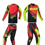 Conjunto Calça + Camisa Ims Sprint Preto/Vermelho/Fluor