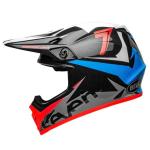 Capacete Bell Mx-9 Mips Seven Ignite Azul / Coral