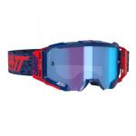 Óculos Leatt Brace Velocity 5.5 Iriz Azul / Vermelho Lente Azul
