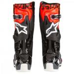 Bota Alpinestars Tech 10 Preto / Cinza / Laranja / Vermelho Fluor