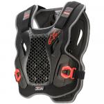 Colete Alpinestars Bionic Action Chest Preto/Vermelho