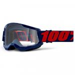 Óculos 100% Strata2 Masego Azul - Lente Transparente