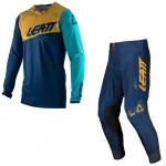 Conjunto Calça + Camisa Leatt  Lite 4.5 2021 Azul/Dourado