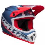 Capacete Bell Mx-9 Mips OffSet Metallic 2022 Azul/Branco