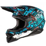 Capacete Oneal 3 Series Helmet Ride 2022 Preto/Azul