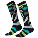 Meia Oneal Pro MX Zooneal Azul/Amarelo Fluor