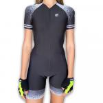 Macaquinho Bike Feminino Confort Preto/Branco