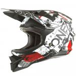 Capacete Oneal 3 Series Helmet Scarz 2022 Preto/Branco/Vermelho