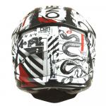Capacete Oneal 3 Series Helmet Scarz 2022 Preto/Branco/Vermelho