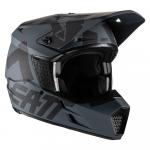 Capacete Leatt Moto 3.5 Cinza/Preto