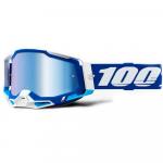Óculos 100% Racecraft2 Azul Lente Espelhada  