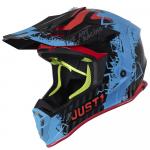 Capacete Just1 J38 Mask 2022 Azul/Vermelho/Preto