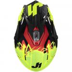 Capacete Just1 J38 Mask 2022 Amarelo Fluor/Vermelho/Preto