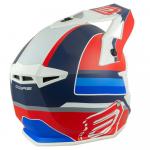 Capacete Asw Core Torn 2022 Branco/Vermelho/Azul