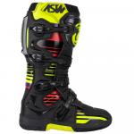 Bota Asw Elevate 2023 Preto/Amarelo Fluor/Vermelho