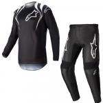 Conjunto Calça + Camisa Alpinestars Fluid Narin 2023 Preto/Branco