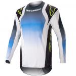 Conjunto Calça + Camisa Alpinestars Techstar Push 2023 Azul/Preto/Amarelo Fluor