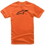 Camiseta Alpinestars Ageless Tee Kids Infantil Laranja Logo Preto