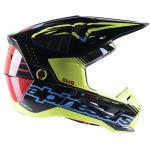 Capacete Alpinestars SM5 2023 Action Preto/Amarelo Fluor