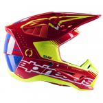 Capacete Alpinestars SM5 2023 Action Vermelho/Branco/Amarelo Fluor