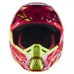 Capacete Alpinestars SM5 2023 Action Vermelho/Branco/Amarelo Fluor