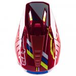 Capacete Alpinestars SM5 2023 Action Vermelho/Branco/Amarelo Fluor