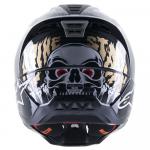 Capacete Alpinestars SM5 2023 Solar Flare Preto/Dourado/Cinza