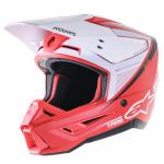 Capacete Alpinestars SM5 2023 Rayon Vermelho/Branco