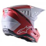 Capacete Alpinestars SM5 2023 Rayon Vermelho/Branco