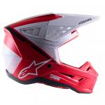 Capacete Alpinestars SM5 2023 Rayon Vermelho/Branco