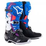 Bota Alpinestars Tech 10 Supervented Preto/Azul/Roxo/Branco 