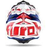 Capacete Airoh Aviator 3 azul/branco/vermelho 