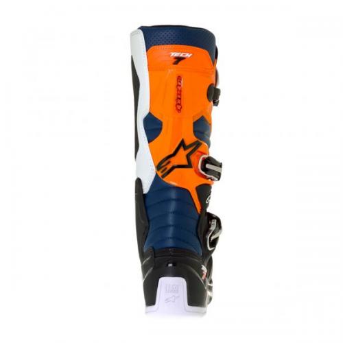 Bota Alpinestars Tech 7 Preta/Laranja/Branca/Azul