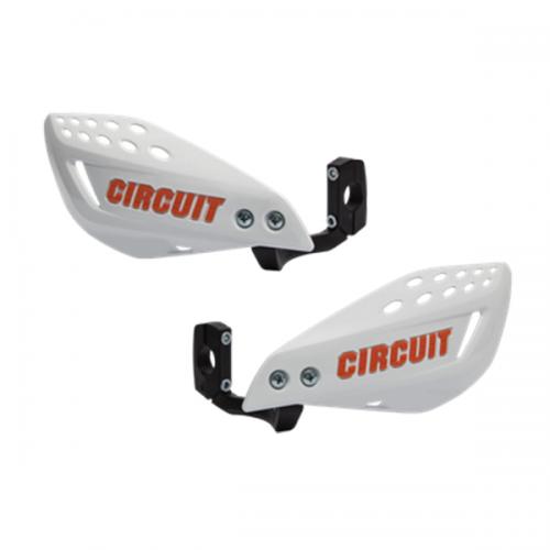 Protetor de Mão Circuit Vector Haste Nylon - Branco / Laranja