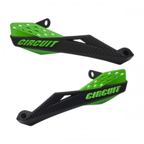 Protetor de Mão Circuit Fênix Carbon - Carbon / Verde 22 mm Bucha Grossa