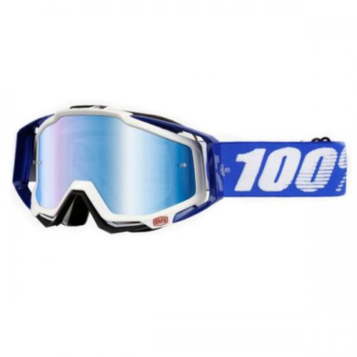 Óculos 100% Racecraft Cobalt Azul Lente Espelhada