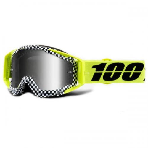 Óculos 100% Racecraft Andre Quadriculado Lente Espelhada