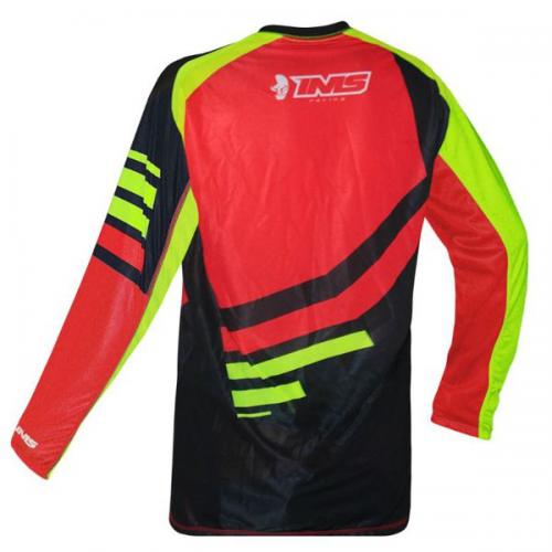 Conjunto Calça + Camisa Ims Sprint Preto/Vermelho/Fluor