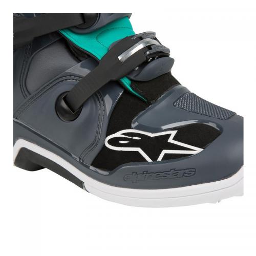 Bota Alpinestars Tech 7 Cinza Escuro/Verde Claro/Branco