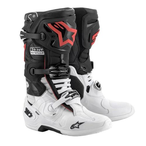 Bota Alpinestars Tech 10 Preto / Branco / Vermelho