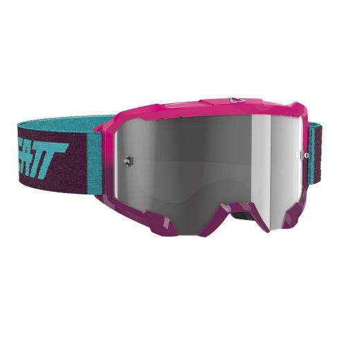 Óculos Leatt Brace Velocity 4.5 Pink Neon/Roxo Lente Cinza Fumê