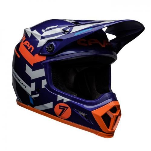 Capacete Bell Mx-9 Mips Seven Equalizer 2020 Azul / Pink / Branco