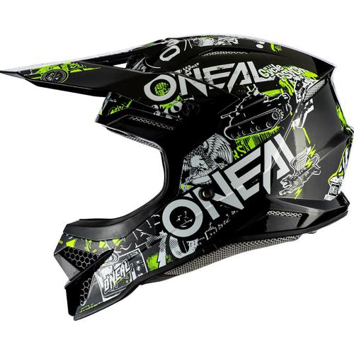 Capacete Oneal 3 Series Helmet Attack Preto/Amarelo Fluor