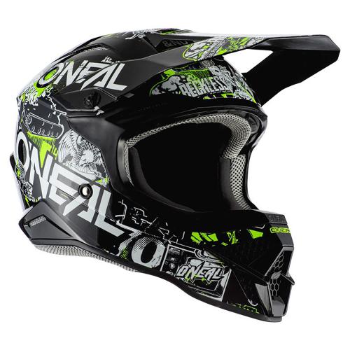 Capacete Oneal 3 Series Helmet Attack Preto/Amarelo Fluor