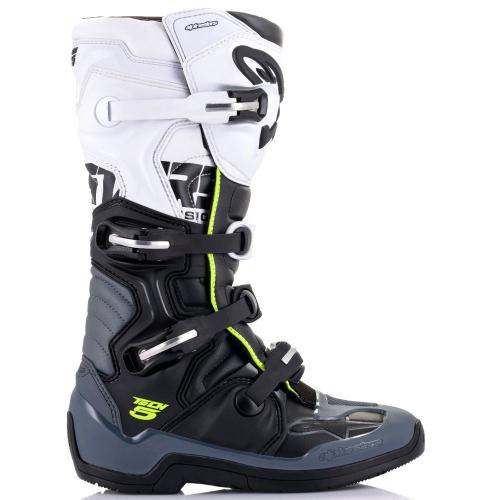 Bota Alpinestars Tech 5 Cinza/Preta/Branca