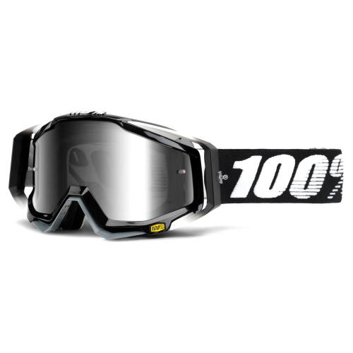 Óculos 100% Racecraft Abyss Preto - Lente Espelhada