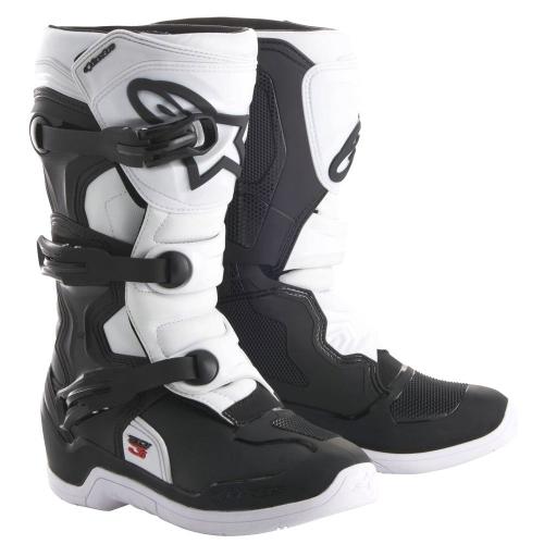 Bota Alpinestars Tech 3s Juvenil Preta / Branca