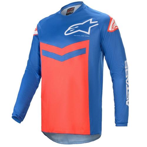 Camisa Alpinestars Fluid Speed 2021 Azul/Vermelho 
