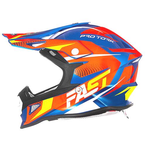 Capacete Pro Tork Fast Fantasy Azul/Laranja